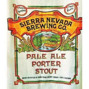 Vintage power pro SIERRA NEVADA BREWING CO T-Shirt Size XL PALE ALE PORTER BEER